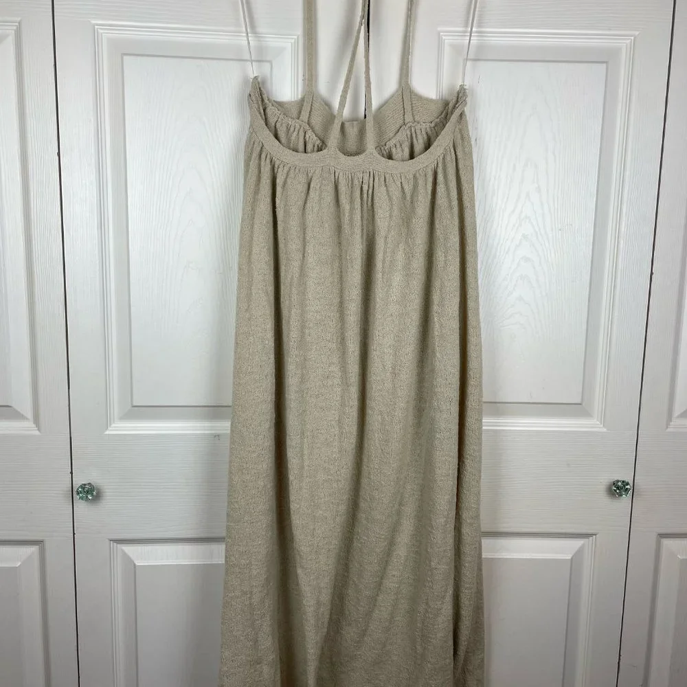 Free People Beach Strappy Sundress Maxi Beige NWOT - Picture 4 of 7